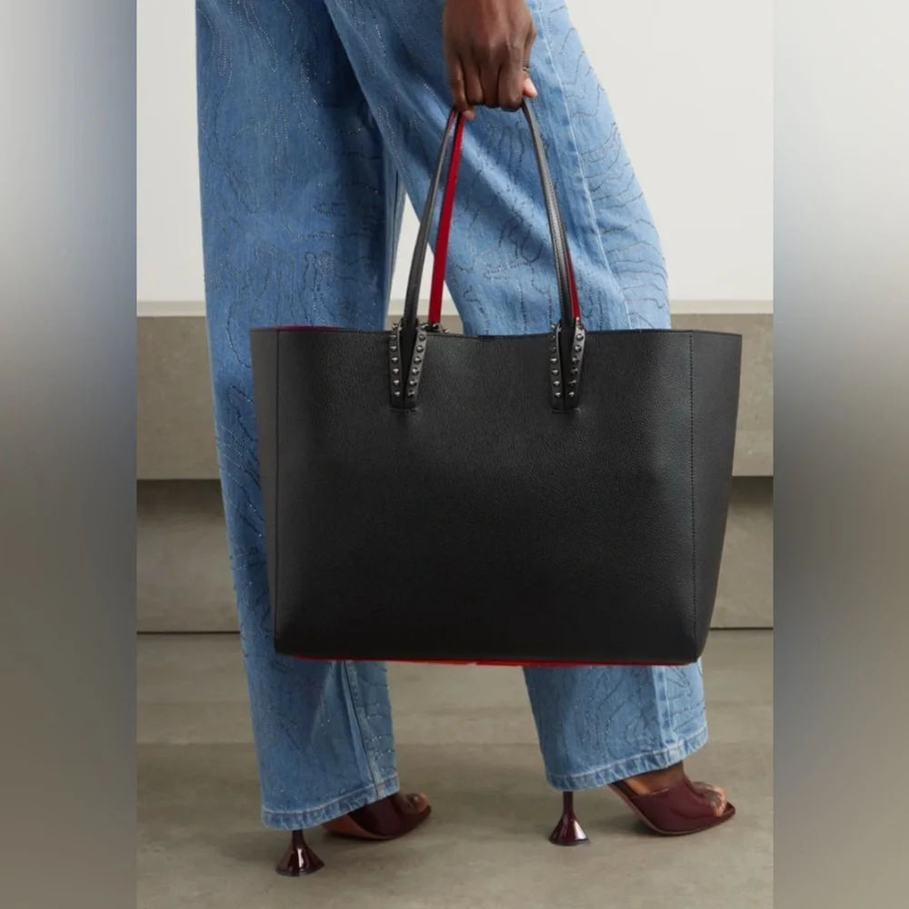 Authentic Christian Louboutin Cabata Tote in Grained Leather Tote Bag ✨ - Picture 13 of 16